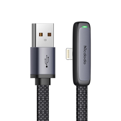 [맥도도] TR 90도 라이트 USB-A to 8핀 고속충전 케이블